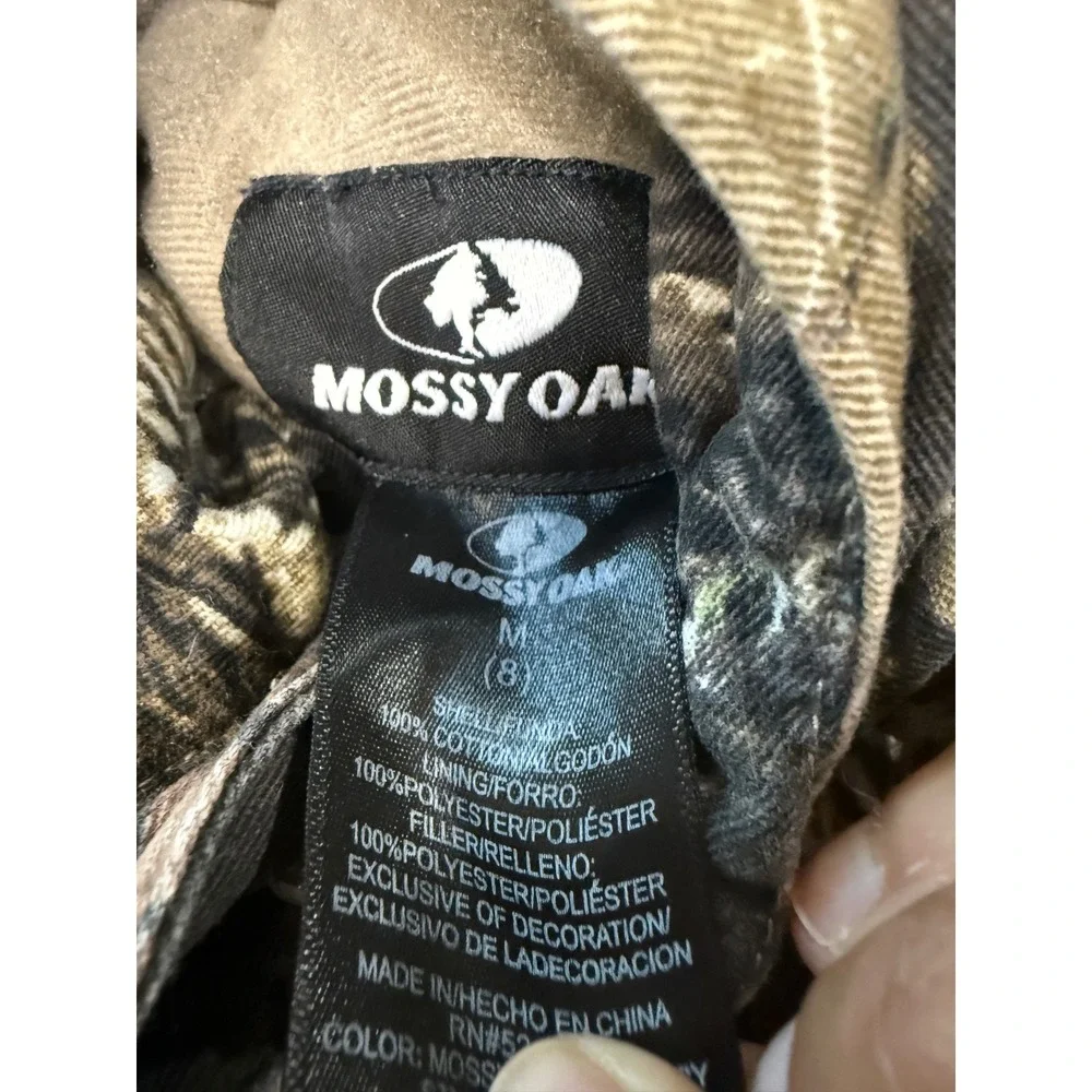 Mossy Oak Break-Up Country Camo Hooded Jacket‎ Full Zip Insulated Mens Medium 8